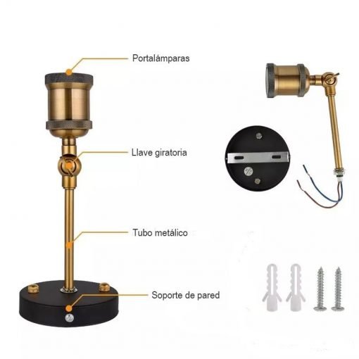 Lámpara Aplique de pared tulipa Cristal Vintage 12 Lámpara Aplique de pared un brazo Vintage