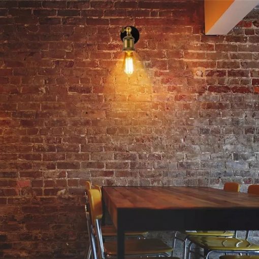 Lámpara Aplique de pared Vintage un brazo 5 Lámpara Aplique de pared un brazo Vintage