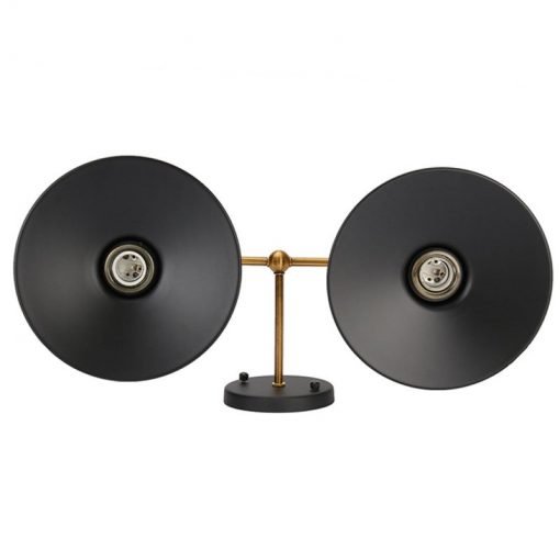 Lámpara Aplique de pared Vintage dos brazos con plato 10 Lámpara Aplique de pared dos brazos vintage