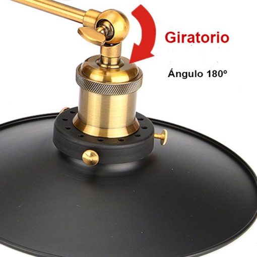 Lámpara Aplique de pared Vintage dos brazos con plato 12 Lámpara Aplique de pared dos brazos vintage