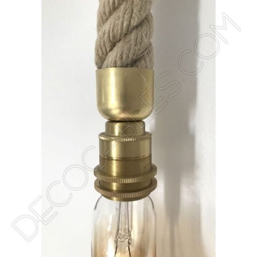 Lámpara colgante de cáñamo