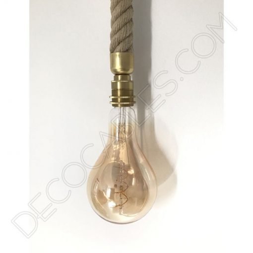 Lámpara colgante de cáñamo