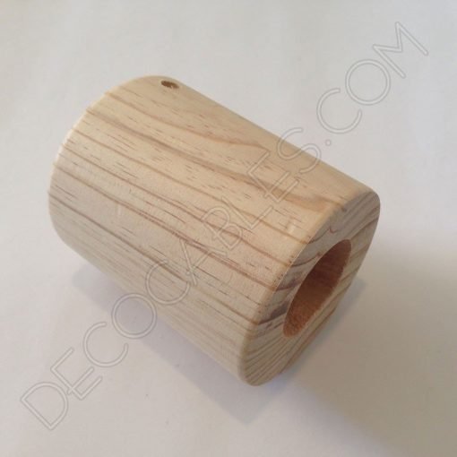 Base lámpara cilíndrica de madera