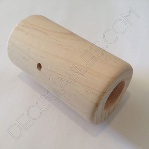 Base lámpara cilíndrica de madera