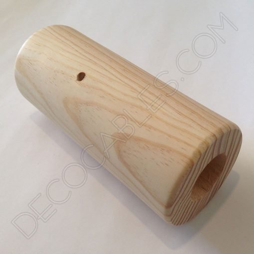 Base lámpara cilíndrica de madera