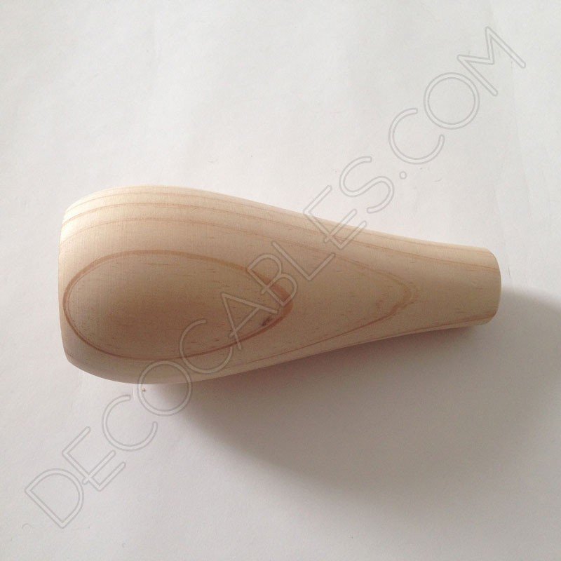 Portalámparas de madera modelo botella Portalámparas de madera modelo botella