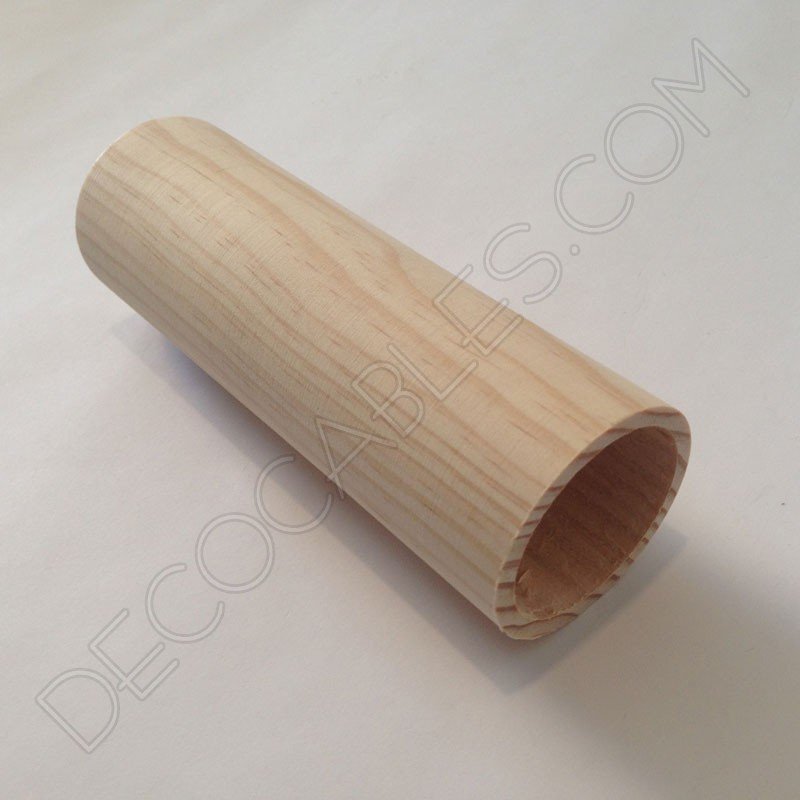 Portalámparas de madera cilindro largo Portalámparas de madera cilindro largo