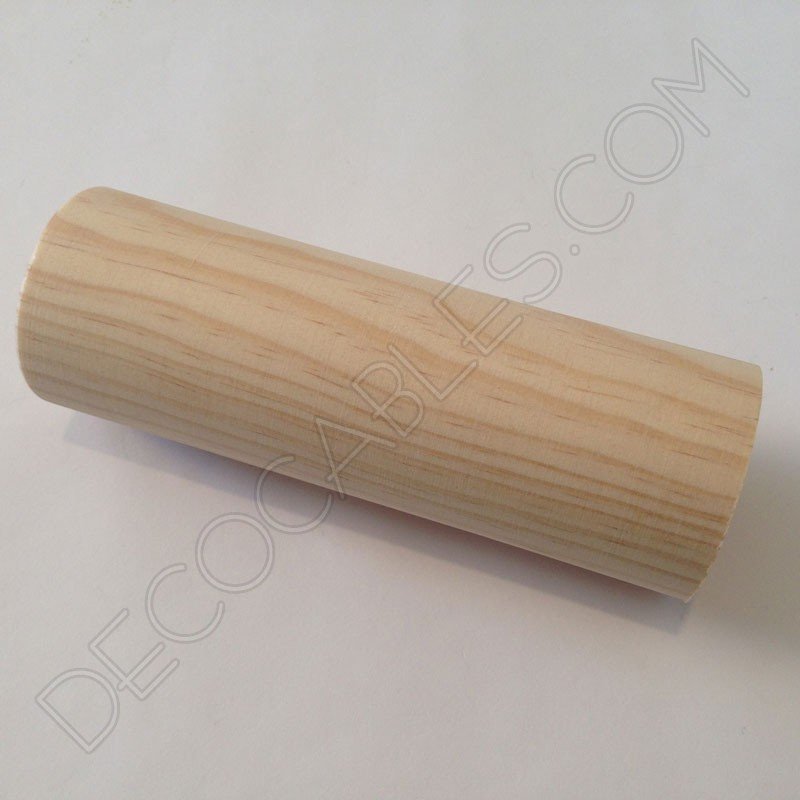 Portalámparas de madera cilindro largo Portalámparas de madera cilindro largo