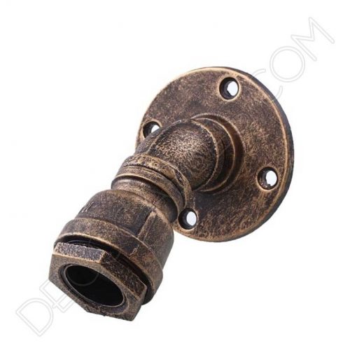 Lámpara aplique de pared modelo tubería curvada