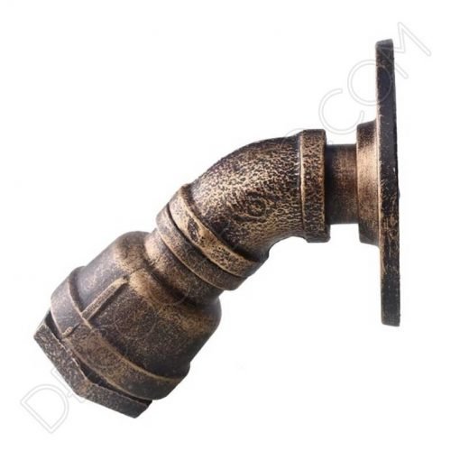 Lámpara aplique de pared modelo tubería curvada