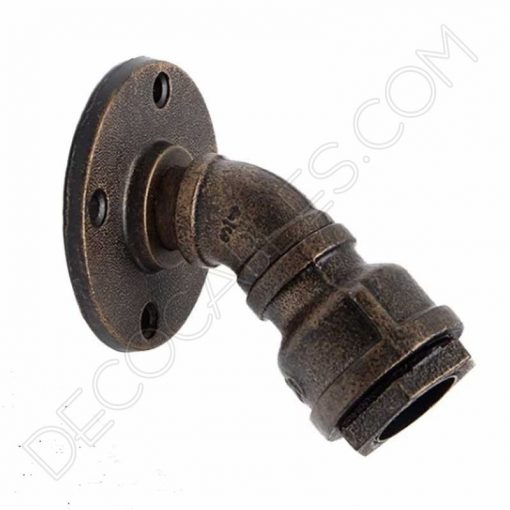 Lámpara aplique de pared modelo tubería curvada