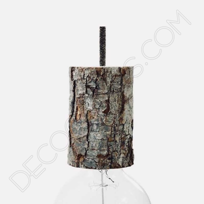 Lámpara colgante corteza de árbol Lámpara colgante corteza de árbol