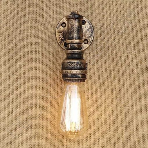 Aplique de pared lámpara de Tubería estilo Industrial 2 Aplique de pared lámpara tubería