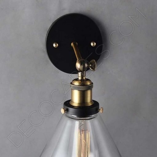 Lámpara Aplique de pared tulipa Cristal Vintage 3 Lámpara aplique de pared tulipa de cristal estilo vintage