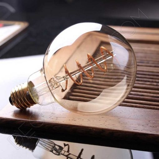 Bombilla Globo filamento Led Espiral 3 Bombilla globo filamento led espiral ámbar 4 vatios