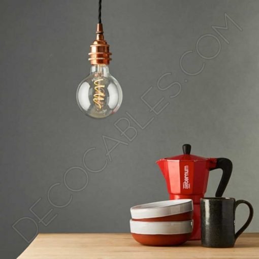 Bombilla Globo filamento Led Espiral 5 Bombilla globo filamento led espiral ámbar 4 vatios