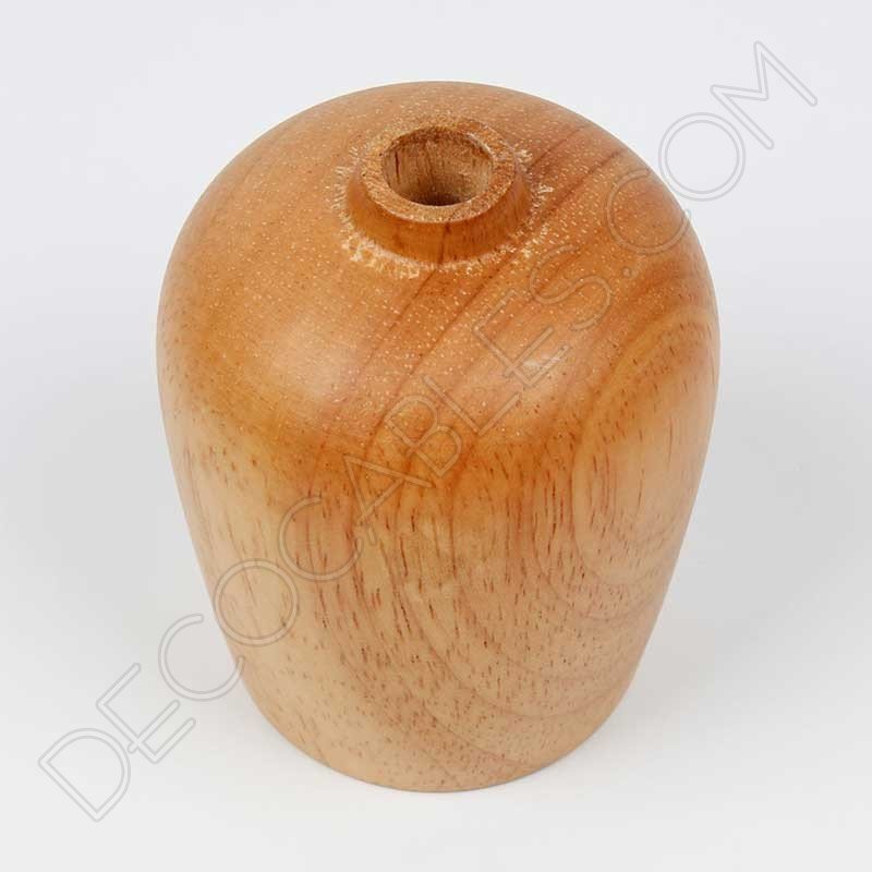 Cubre portalámparas de madera de roble modelo bellota Cubre portalámparas de madera de roble modelo bellota