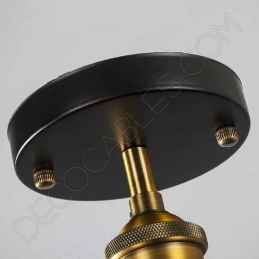 Lámpara plafón de techo modelo Vintage con plato 4 Lámpara plafón de techo modelo vintage