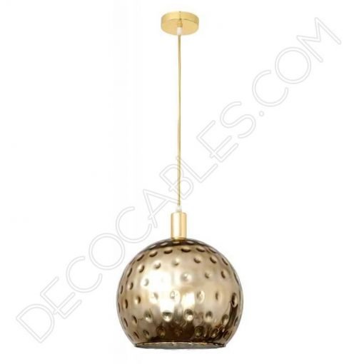 Lámpara colgante cristal esmaltado 2 Lámpara colgante cristal esmaltado modelo León oro