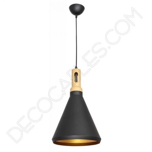 Lámpara colgante modelo Germano 2 Lámpara colgante serie germano negro y oro