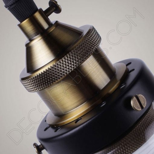 Lámpara colgante con tulipa de Cristal Vintage 2 Lámpara colgante con tulipa de cristal estilo vintage