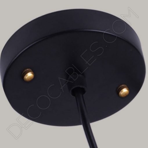 Lampara colgante con pantalla en forma de plato modelo vintage