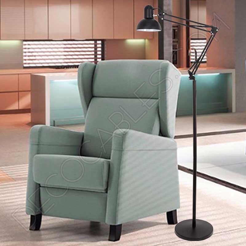 Lámpara flexo arquitecto salón modelo Antigona negro Lámpara flexo arquitecto salón modelo Antigona negro