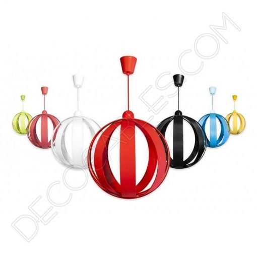 Lámpara colgante esfera modelo Magali varios colores