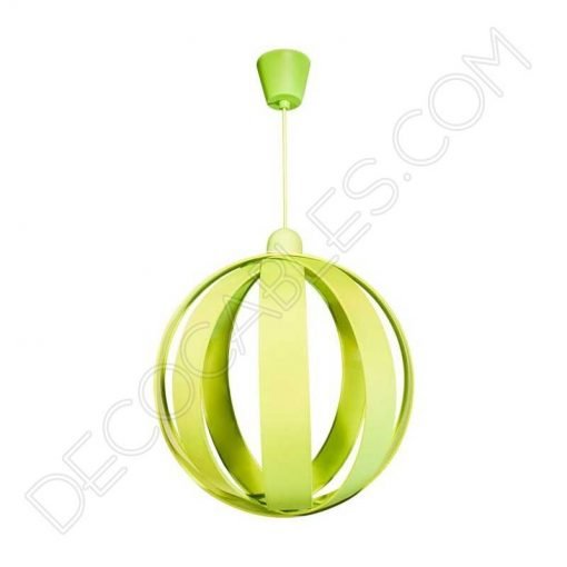 Lámpara colgante esfera modelo Magali verde