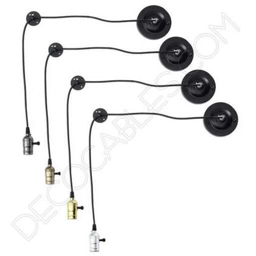 Aplique colgante de pared Retro 3 Lámpara aplique colgante de pared estilo Retro