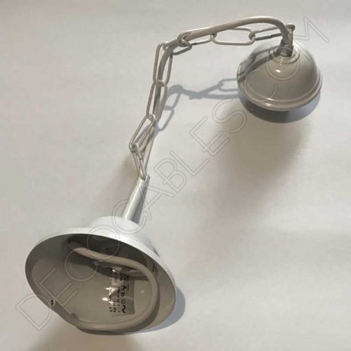 Conjunto Florón Cadena y Portalámparas 5 Conjunto florón cadena y portalámparas blanco