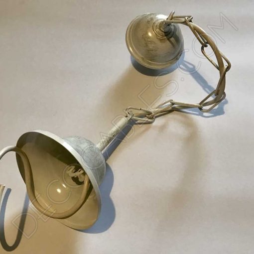 Conjunto Florón Cadena y Portalámparas 9 Conjunto florón cadena y portalámparas blanco envejecido