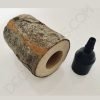 Portalámparas tronco de madera 7 Cubre portalámparas tronco de árbol