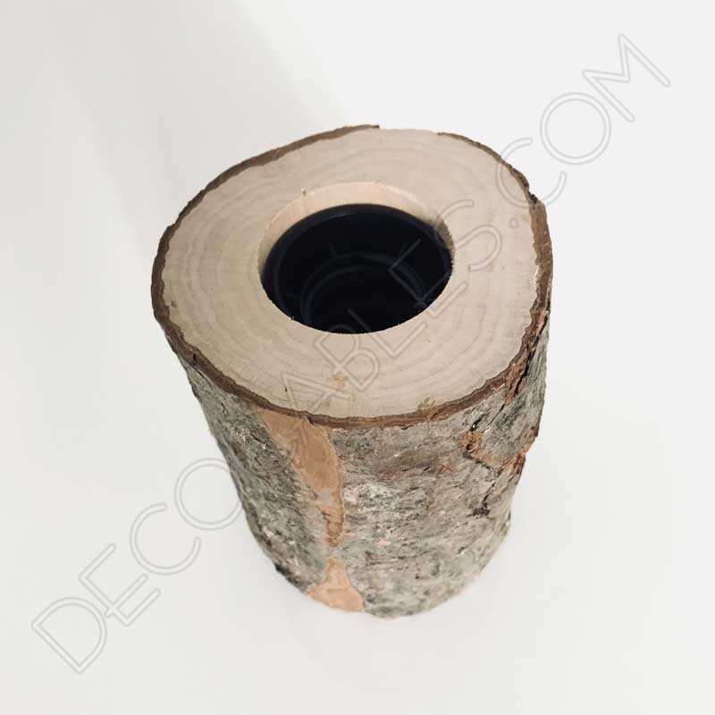 Cubre portalámparas tronco de árbol Cubre portalámparas tronco de árbol