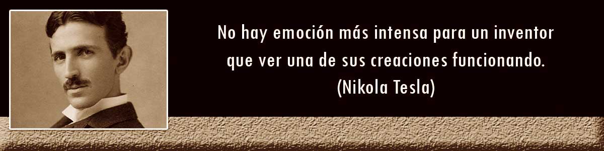 Bombilla de filamento led - Frase de Nikola Tesla