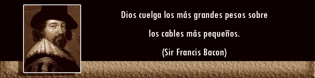Cables Decorativos - frases de Sir Francis Bacon