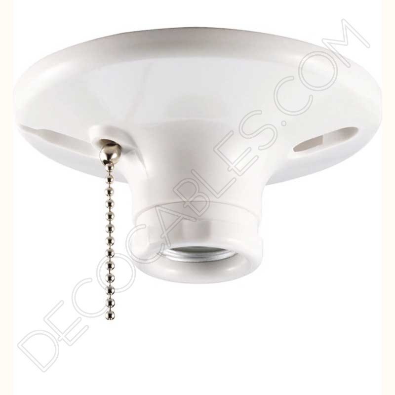 Portalampara-zocalo-baquelita-con-interruptor-de-cadena-1 Portalámparas zócalo de baquelita Retro con interruptor 2