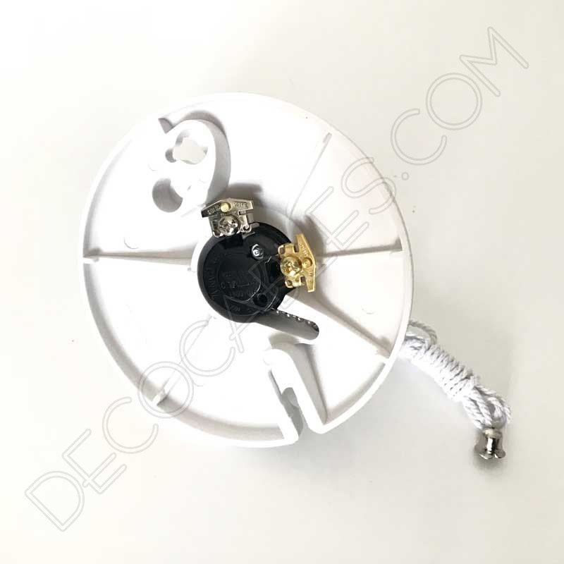 Portalampara-zocalo-baquelita-con-interruptor-de-cadena-3 Portalámparas zócalo de baquelita Retro con interruptor 5