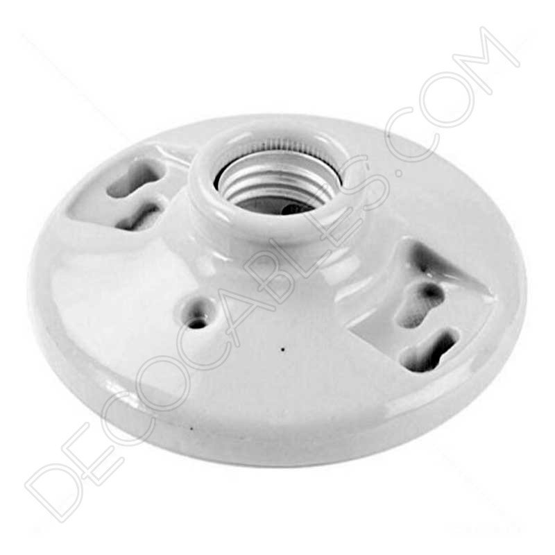 Portalámparas zócalo porcelana blanca retro vintage Portalámparas zócalo porcelana blanca retro vintage