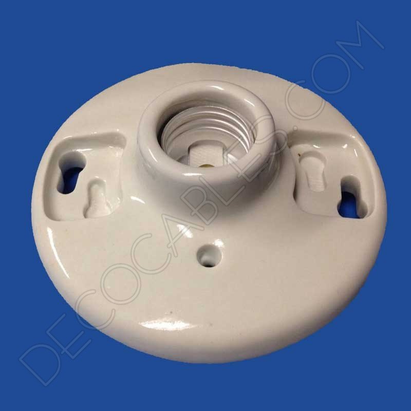 Portalámparas zócalo porcelana blanca retro vintage Portalámparas zócalo porcelana blanca retro vintage