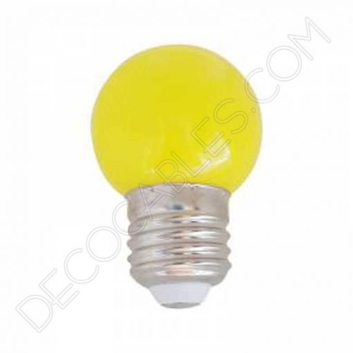 Bombilla Led esférica de colores 5 Bombilla esférica led amarilla