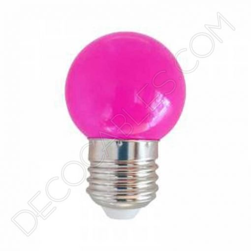 Bombilla Led esférica de colores 4 Bombilla esférica led lila