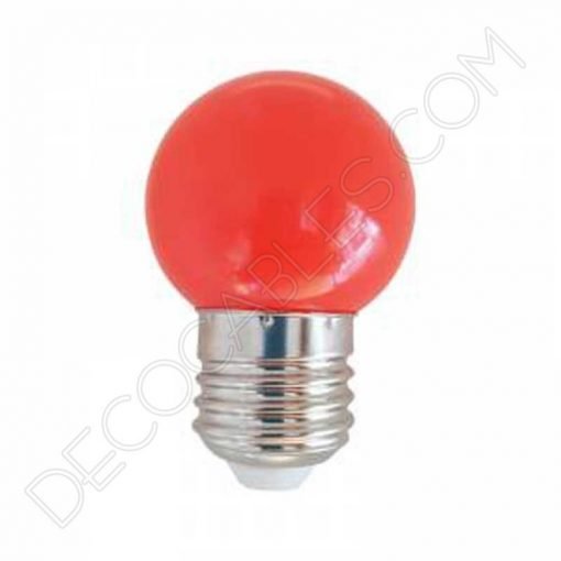 Bombilla Led esférica de colores 3 Bombilla esférica led roja