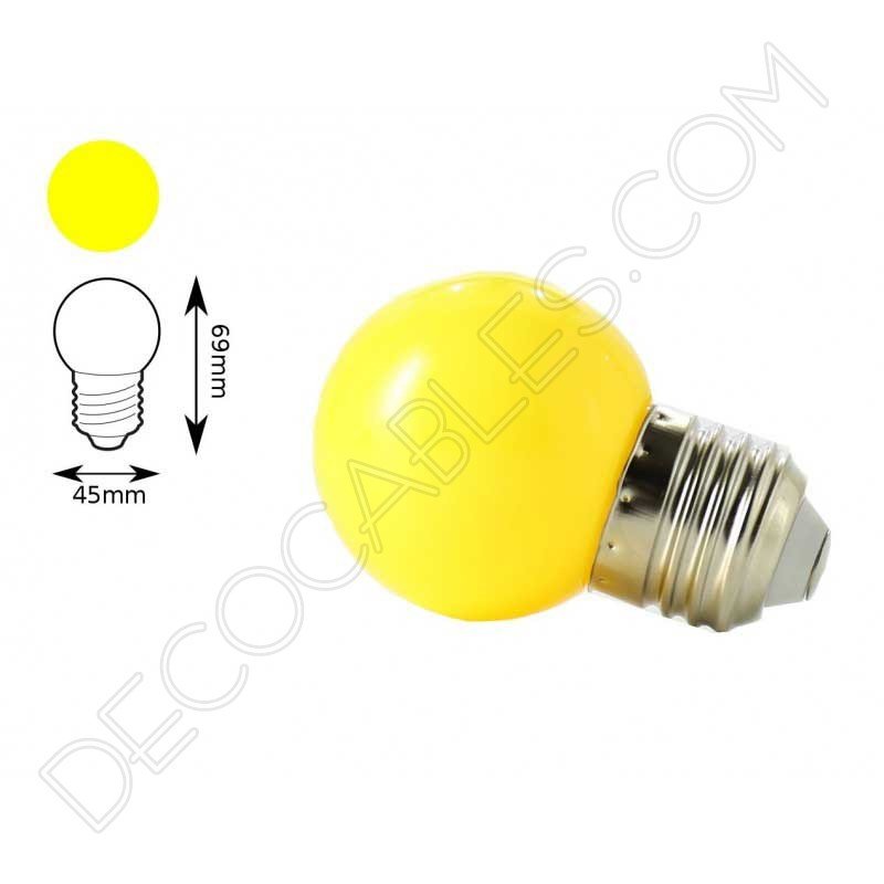Bombilla esférica led amarilla Bombilla esférica led amarilla