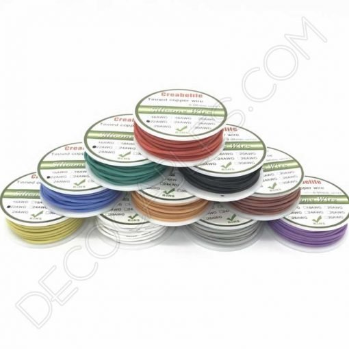 Cable de silicona marrón claro