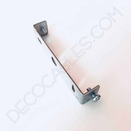 Pletina para sujeción de soporte de lámpara a techo 4 Escuadra de hierro para lámparas