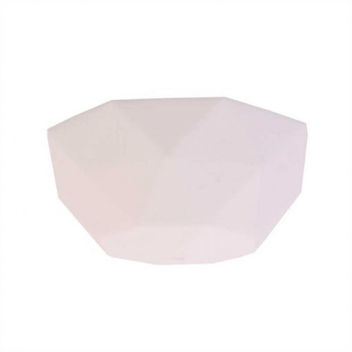 Florón de silicona geométrico modelo Facet blanco