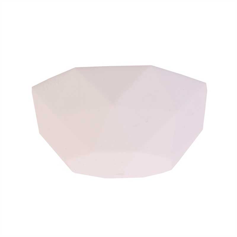 Florón de silicona geométrico modelo Facet blanco Florón de silicona geométrico modelo Facet blanco
