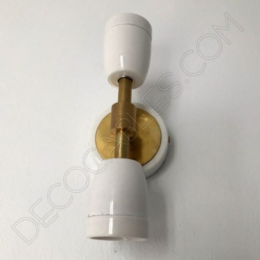 Lámpara Aplique de pared o techo Retro en cerámica y latón 8 Lámpara aplique retro cerámica y latón