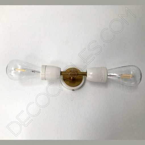 Lámpara Aplique de pared o techo Retro en cerámica y latón 7 Lámpara aplique retro cerámica y latón